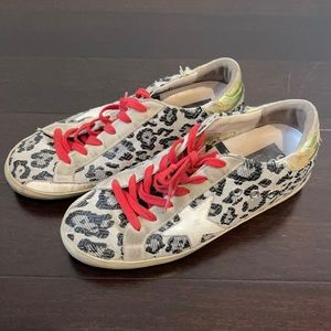 Golden Goose Cheetah Print Sneakers